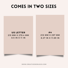 Load image into Gallery viewer, Monthly To-Do List Printable Planner | Organize Your Tasks and Goals | CWCA021