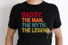 Load image into Gallery viewer, Daddy The Man The Myth The Legend svg | Vintage | Distressed