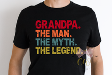 Load image into Gallery viewer, Grandpa The Man The Myth The Legend svg | Vintage | Distressed