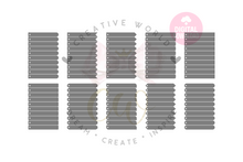 Load image into Gallery viewer, Bookmark | 10 Templates | BDC016