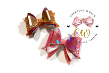 Load image into Gallery viewer, Noble and Elegance Hair Bow Template ~ 2 Designs | CWC098