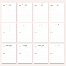 Load image into Gallery viewer, Monthly To-Do List Printable Planner | Organize Your Tasks and Goals | CWCA022