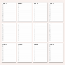 Load image into Gallery viewer, Minimalist 2024 Yearly Calendar | CWCA015