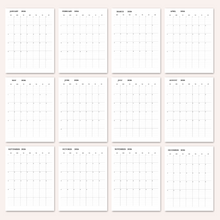 Load image into Gallery viewer, Minimalist 2024 Yearly Calendar | CWCA014