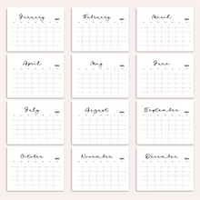 Load image into Gallery viewer, Minimalist 2024 Yearly Calendar | CWCA006