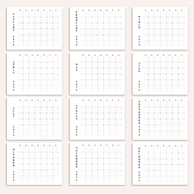 Load image into Gallery viewer, Minimalist 2024 Yearly Calendar | CWCA016