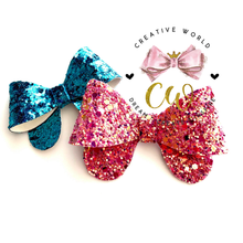 Load image into Gallery viewer, Cute Classic Hair Bow Template ~ 2 Sizes | CWC061