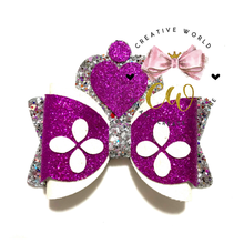 Load image into Gallery viewer, Princess Crown Hair Bow Template | CWC091