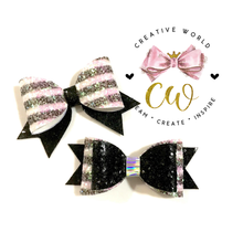 Load image into Gallery viewer, 2 in 1 Classic Hair Bow Template ~ 2 Styles | CWC054