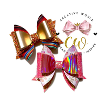 Load image into Gallery viewer, Noble and Elegance Hair Bow Template ~ 2 Designs | CWC098