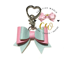 Load image into Gallery viewer, New Key Chain Hair Bow Template | CWC146