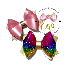 Load image into Gallery viewer, Popular 4 Layer Hair Bow Digital Template | CWC088