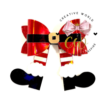 Load image into Gallery viewer, Christmas Santa Hair Bow Template | CWC115