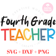 Load image into Gallery viewer, Fourth Grade Teacher svg
