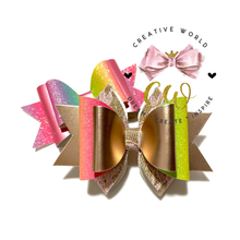 Load image into Gallery viewer, Trendy Hair Bow Template ~ 2 Designs | CWC025