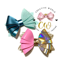 Load image into Gallery viewer, Popular Split 4 Layer Hair Bow Digital Template | CWC016