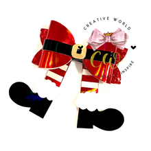 Load image into Gallery viewer, Christmas Santa Hair Bow Template | CWC115