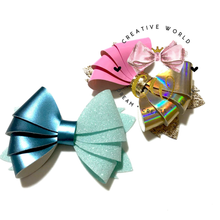 Load image into Gallery viewer, Popular Split 4 Layer Hair Bow Digital Template | CWC016