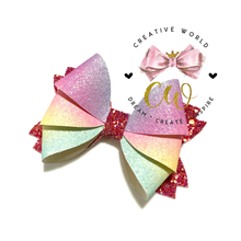 Load image into Gallery viewer, Popular 3 Layers Hair Bow Template | CWC089