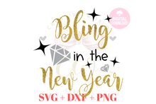Load image into Gallery viewer, Bling in the New Year svg | Happy New Year svg | New Year SVG