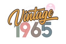 Load image into Gallery viewer, Vintage 1965 svg | 1965 svg | Vintage Birthday svg | Adult Birthday Shirt svg | Birthday svg