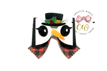 Load image into Gallery viewer, Snowman Hair Bow Template | CWC165