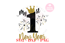 Load image into Gallery viewer, Baby 1st New Year SVG | First New Year SVG