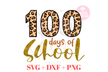 Load image into Gallery viewer, 100 days of School svg | 100 days of School | Happy 100 days svg | Leopard svg