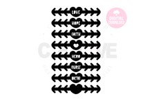 Load image into Gallery viewer, Set of 8 Ear Saver Digital Template | Ear Saver svg | ES002