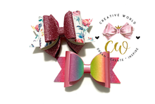 Load image into Gallery viewer, Trendy Hair Bow Template ~ 2 Designs | CWC025