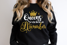 Load image into Gallery viewer, Queen are born in November svg | November Queen svg