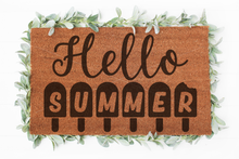 Load image into Gallery viewer, Hello Summer Doormat svg | Hello svg | Welcome svg | Doormat svg | Home Decor svg
