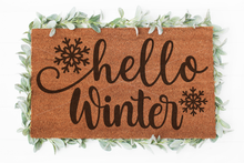 Load image into Gallery viewer, Hello Winter Doormat svg | Hello svg | Welcome svg | Doormat svg | Home Decor svg