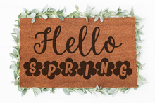 Load image into Gallery viewer, Hello Spring Doormat svg | Hello svg | Welcome svg | Doormat svg | Home Decor svg