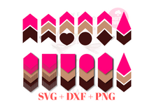 Load image into Gallery viewer, Earring Template | Laser cut Earring svg | ET009