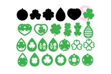 Load image into Gallery viewer, St.Patrick's Day Earring Template | 50 Templates Earring svg | ET006