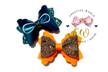 Load image into Gallery viewer, 2 in 1 Trendy Scallop Pinch Hair Bow Template | CWC022