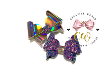 Load image into Gallery viewer, Trendy Scallop Hair Bow Template ~ 2 sizes | CWC023