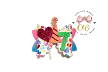 Load image into Gallery viewer, Birthday Party Hat and Balloon with Hat Hair Bow Template | CWC161