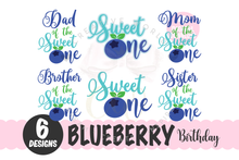 Load image into Gallery viewer, Bundle of 6 ~ Sweet One SVG | Blueberry One SVG | Baby 1st Birthday SVG