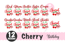 Load image into Gallery viewer, Bundle of 12 ~ Sweet One SVG | Cherry One SVG | Baby 1st Birthday SVG