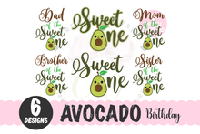 Load image into Gallery viewer, Bundle of 6 ~ Sweet One SVG | Avocado One SVG | Baby 1st Birthday SVG