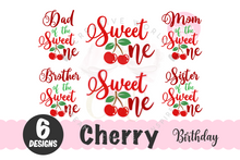 Load image into Gallery viewer, Bundle of 6 ~ Sweet One SVG | Cherry One SVG | Baby 1st Birthday SVG