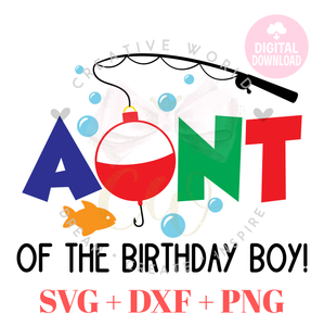 Aunt of the Fish One Birthday svg