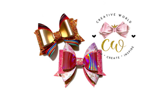 Noble and Elegance Hair Bow Template ~ 2 Designs | CWC098