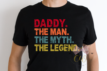 Load image into Gallery viewer, Daddy The Man The Myth The Legend svg | Vintage | Distressed
