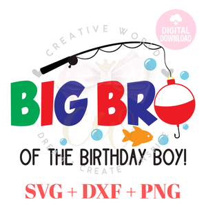 Big Brother of the Fish One Birthday svg