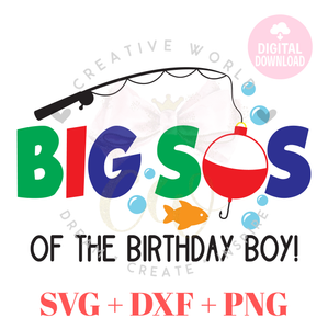 Big Sister of the Fish One Birthday svg