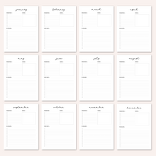 Load image into Gallery viewer, Monthly To-Do List Printable Planner | Organize Your Tasks and Goals | CWCA022
