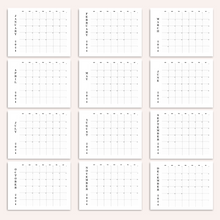 Load image into Gallery viewer, Minimalist 2024 Yearly Calendar | CWCA016
